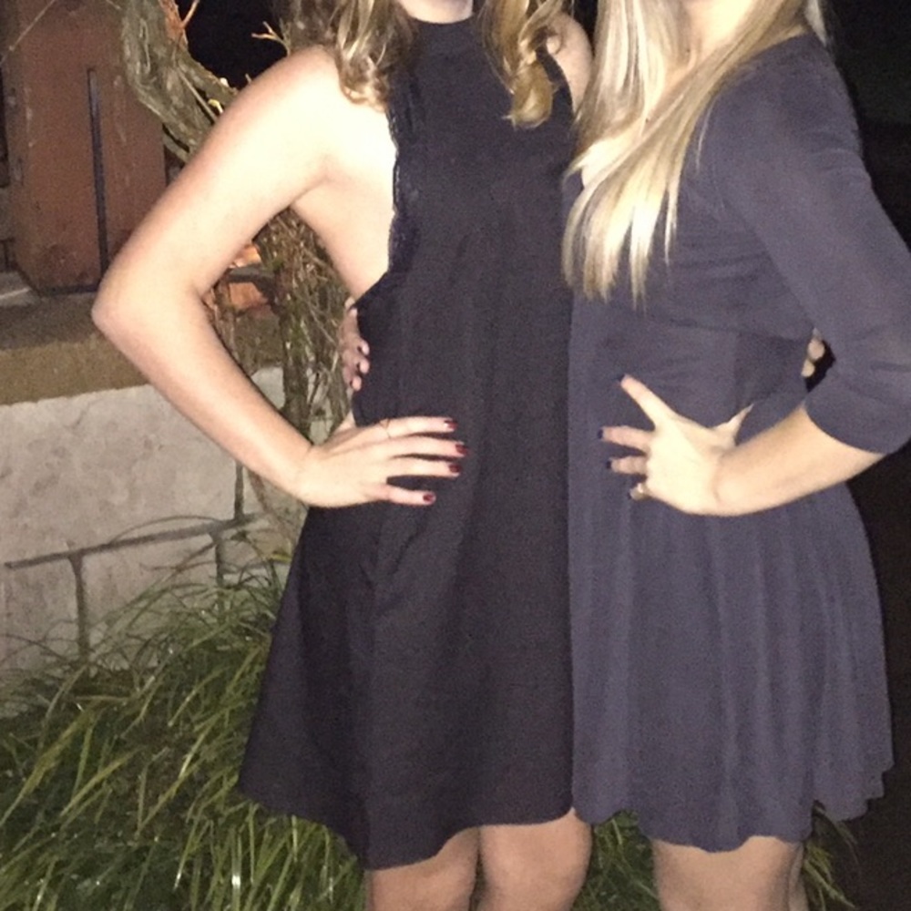 Lulus black halter dress